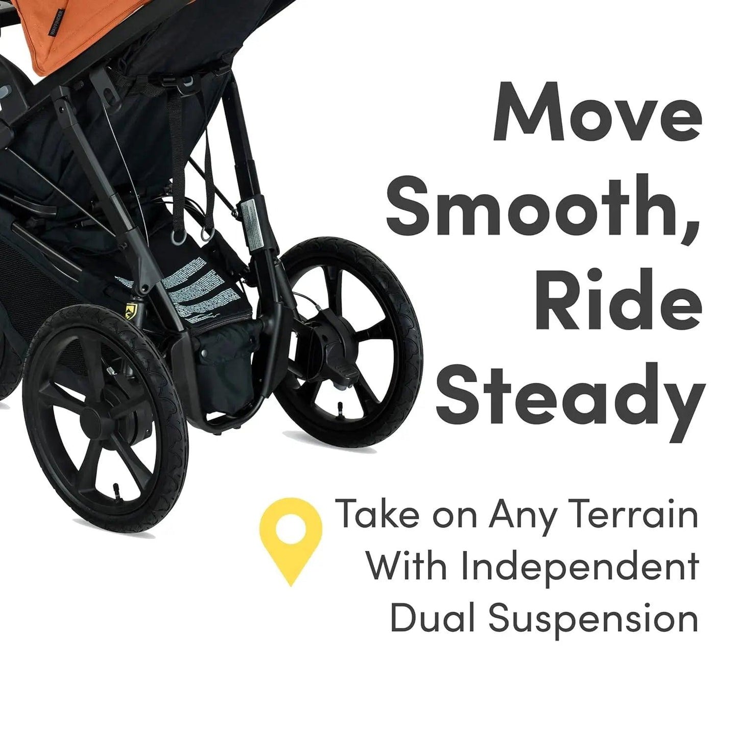 Wayfinder Jogging Stroller with Snack Tray - Strolli Baby