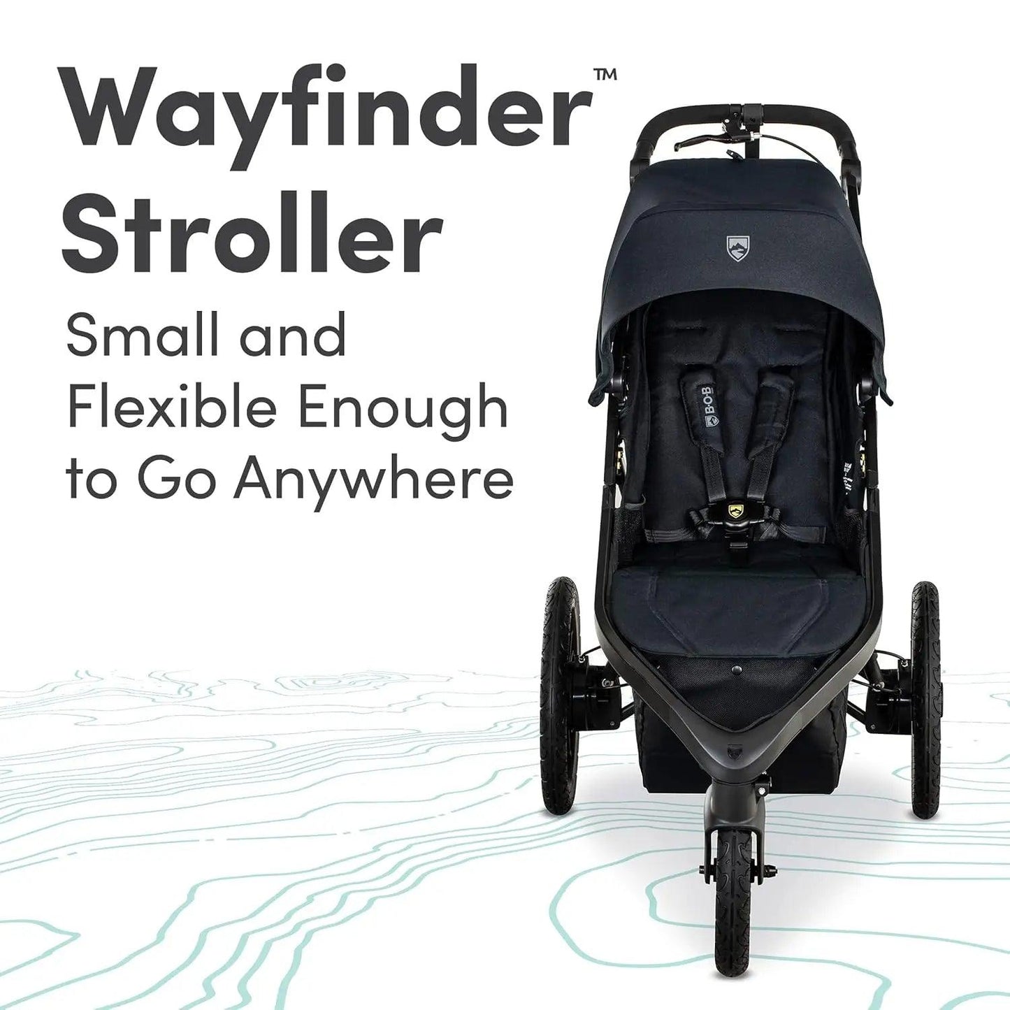 Wayfinder Jogging Stroller with Snack Tray - Strolli Baby
