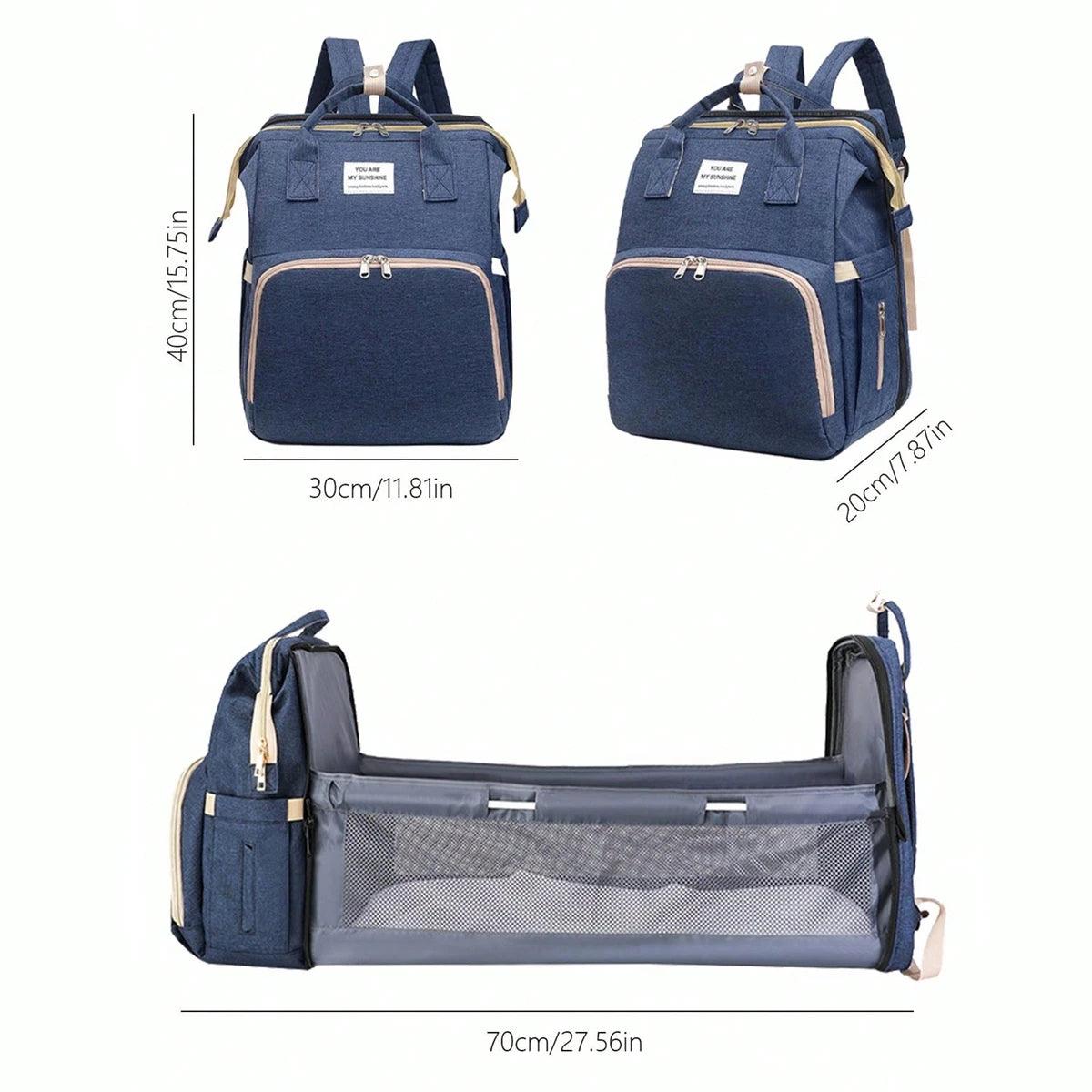 Foldable bed diaper bag with changing station - Strolli Baby