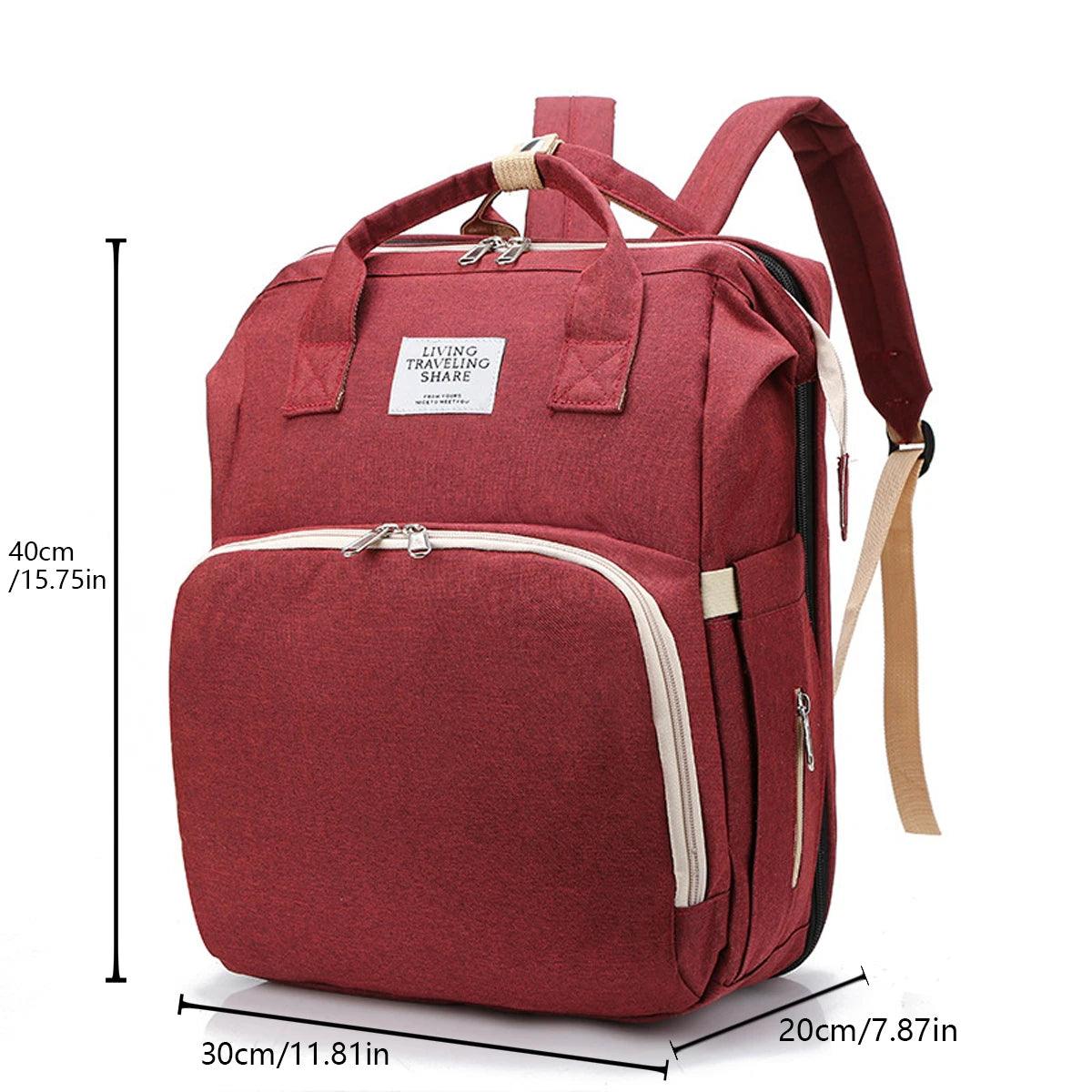 Foldable bed diaper bag with changing station - Strolli Baby