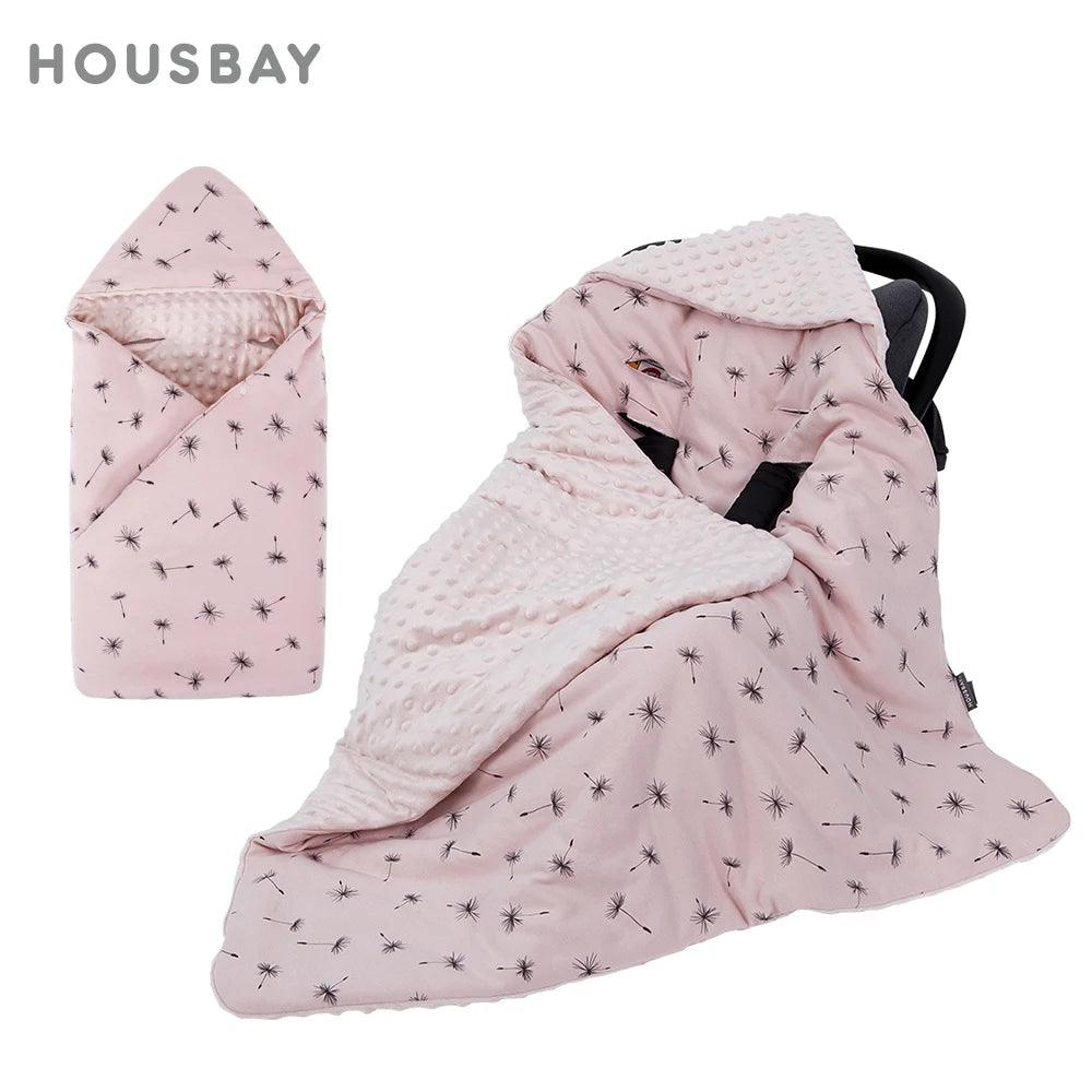 Newborn Baby Blanket with Hood - Strolli Baby