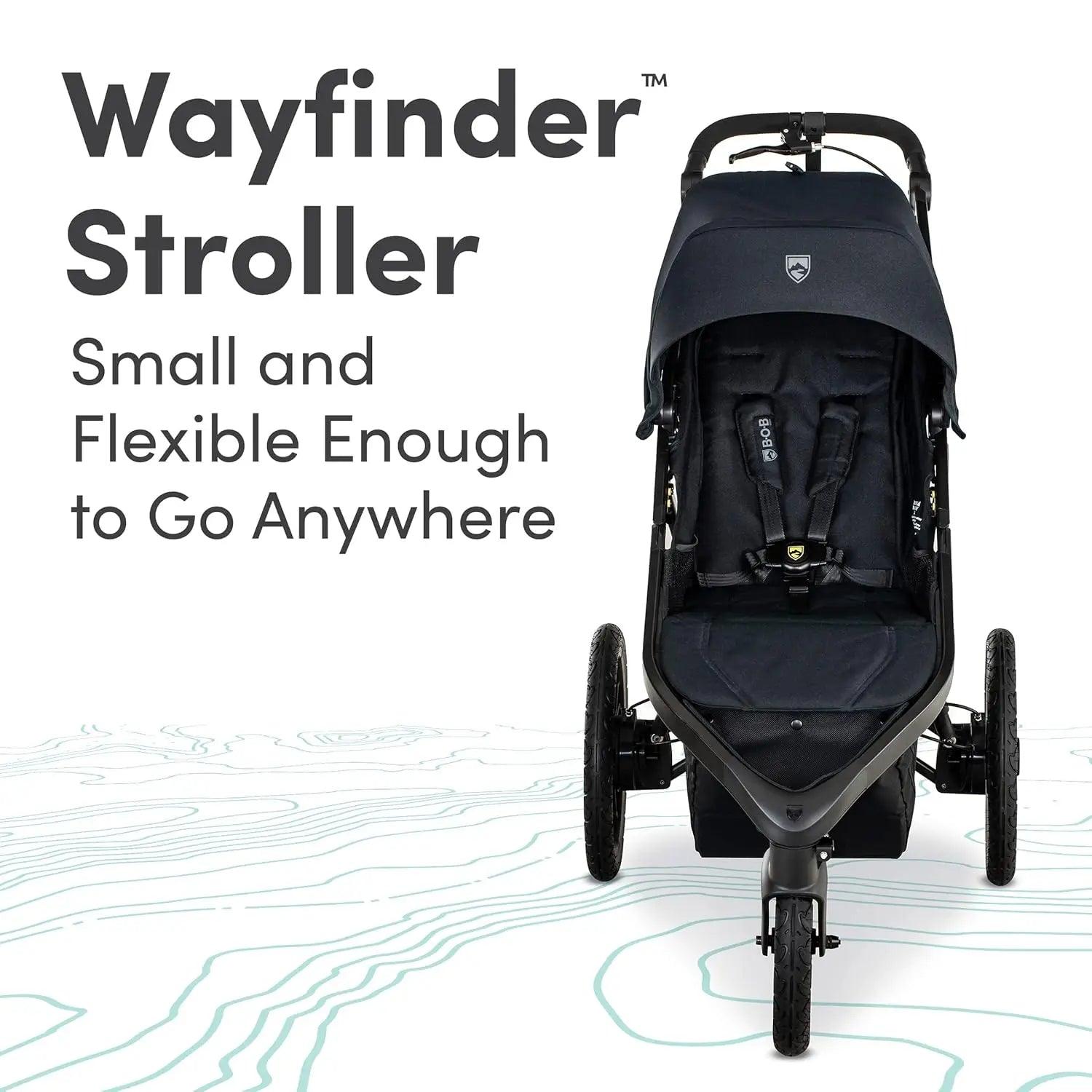 Wayfinder Jogging Stroller with Snack Tray - Strolli Baby